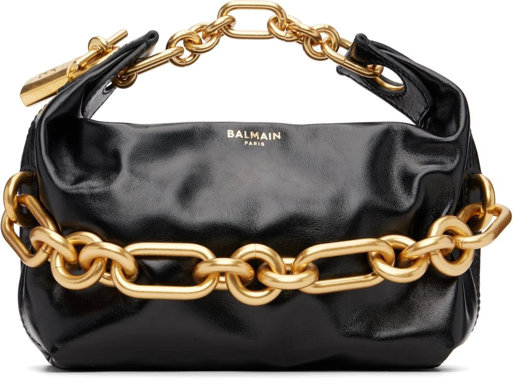 Balmain Black Mini Sync Bag 1