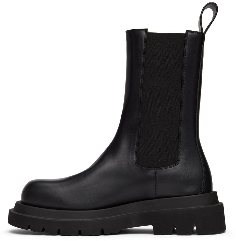 Bottega Veneta Black Shearling Lug Chelsea Boots 3