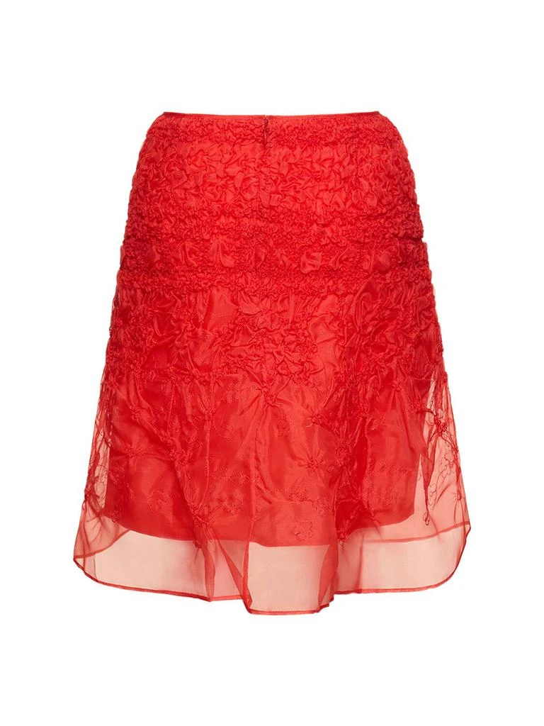 CECILIE BAHNSEN Vida Silk Organza Mini Skirt 4