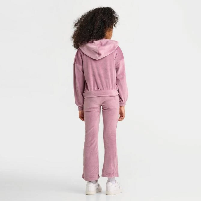 NIKE Girls' Little Kids' NIke Velour Hoodie and Leggings Set 2