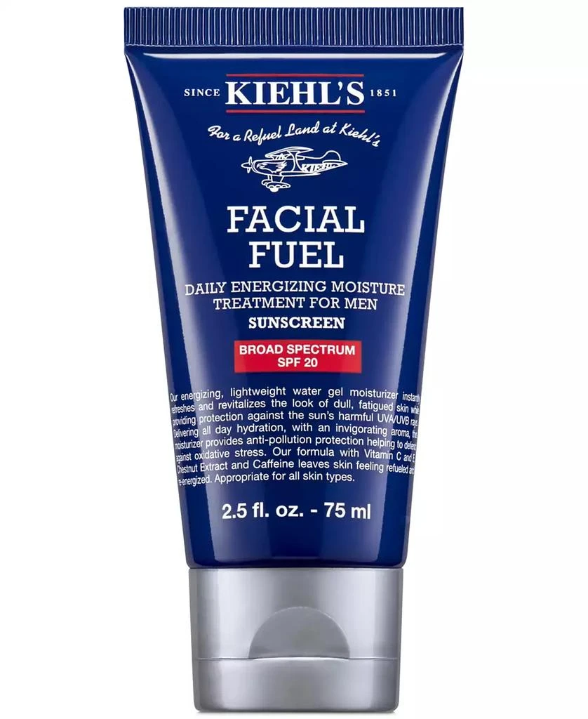 Kiehl's Facial Fuel Men’s SPF 20 Moisturizer, 2.5 fl. oz. 1