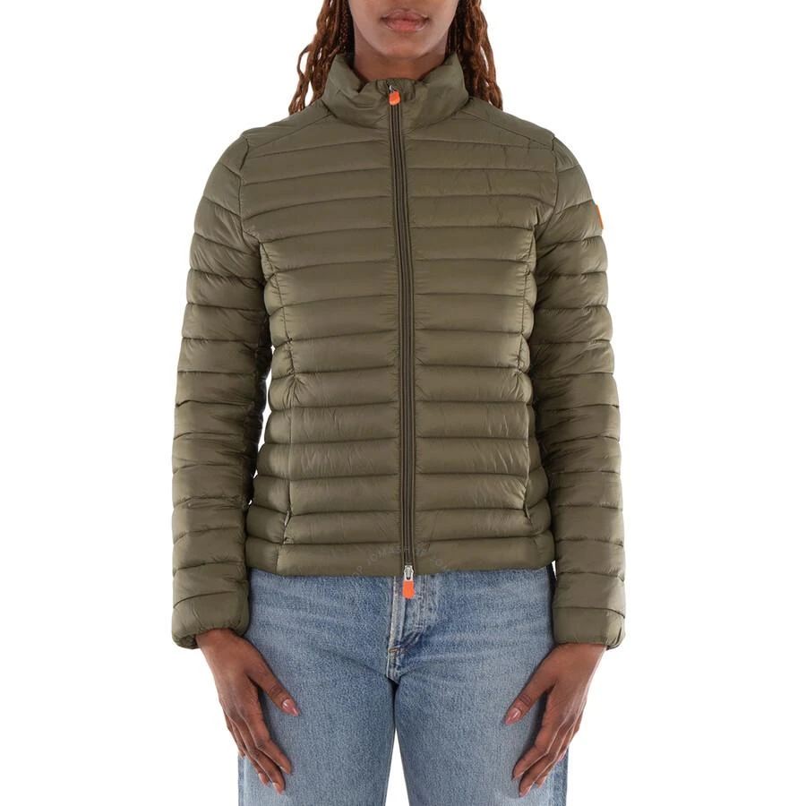 Save The Duck Save The Duck Ladies Green Carly Puffer Jacket, Brand Size 2 (Medium) 1
