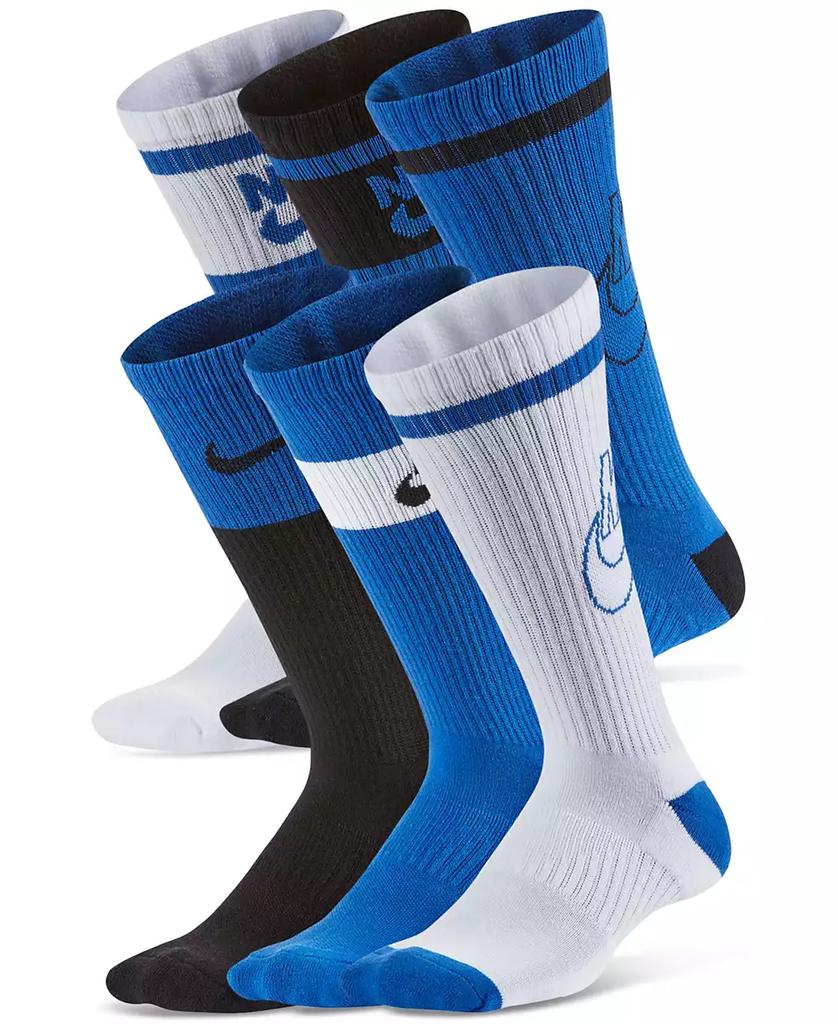 NIKE Big Kids Everyday Cushioned Crew Socks, Pack of 6