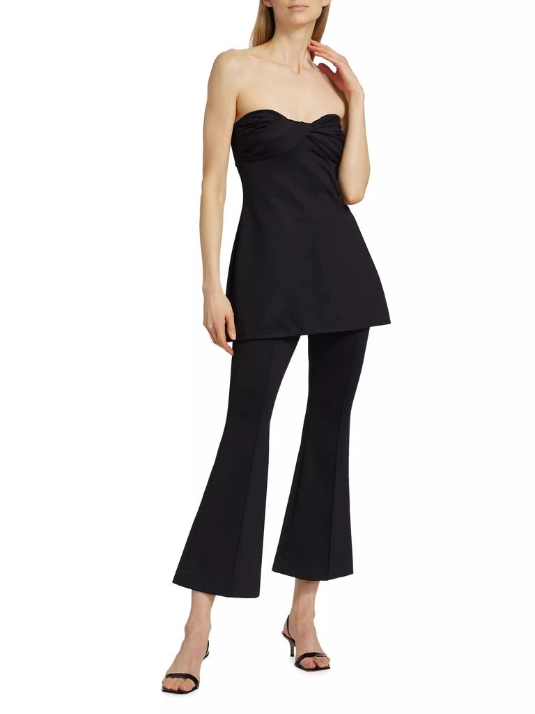 ROSETTA GETTY Twist Strapless Peplum Top 2