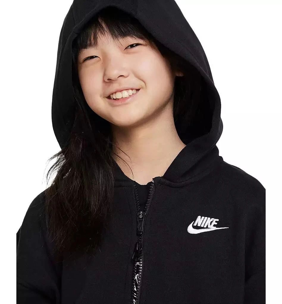 NIKE Sportswear Girls' Club Fleece Oversized Full-Zip Hoodie 3