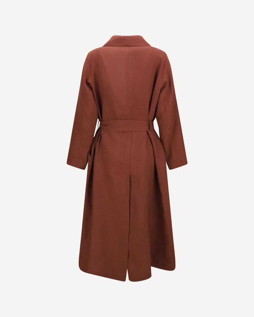 FORTE_FORTE Belted linen Coat