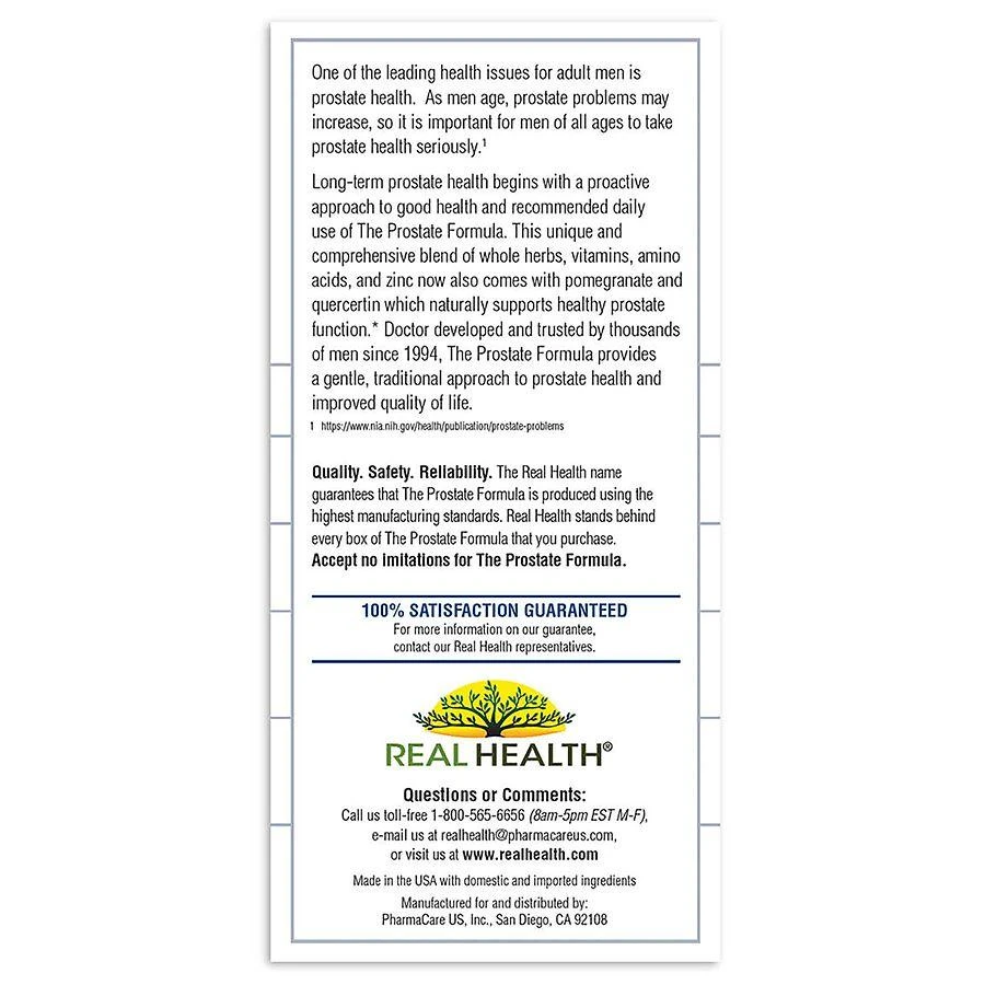 Real Health Laboratories Prostate Formula Tablets 2