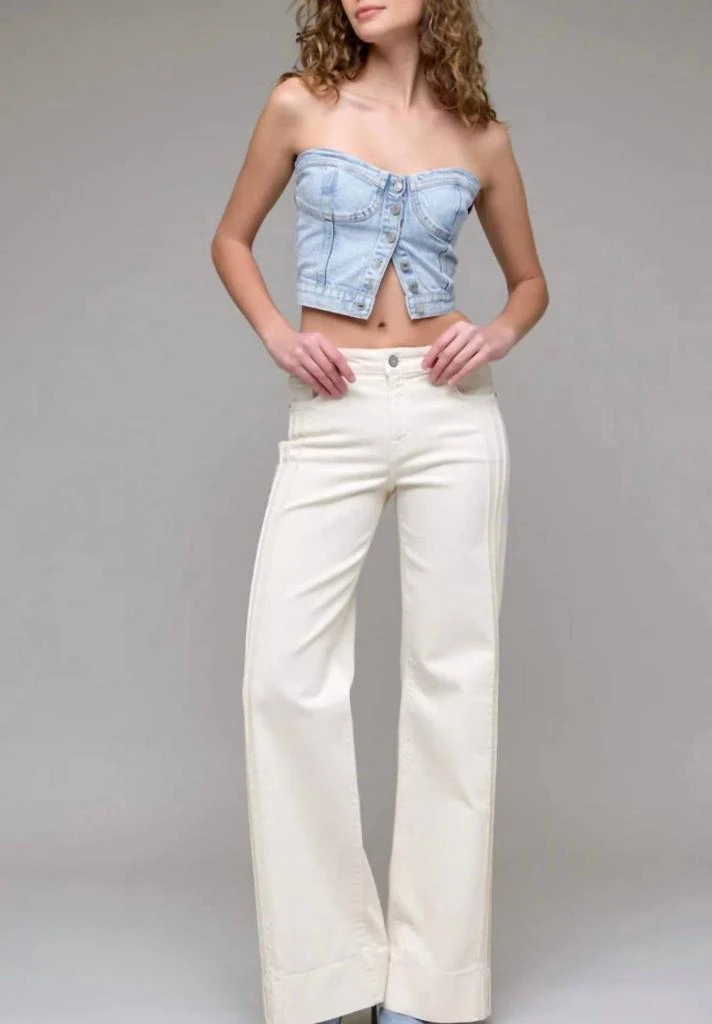 HIDDEN Hidden - Happi Pintuck Mid Rise Comfort Flare Pants 5