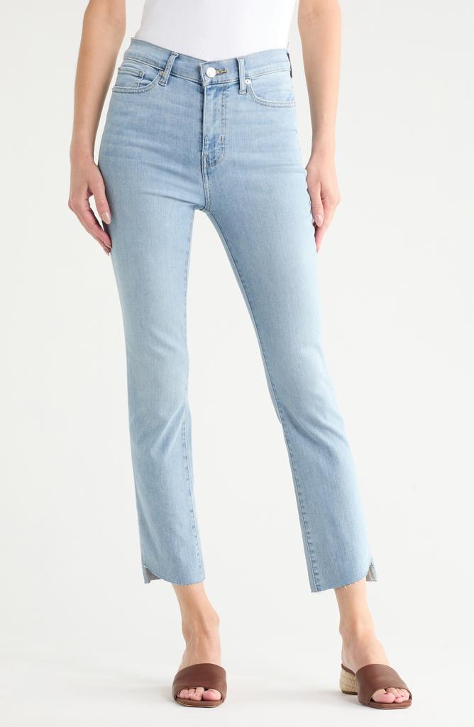 FRAME High Waist Step Hem Straight Leg Jeans