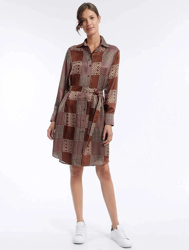 INES DE LA FRESSANGE Camel patchwork love dress 2