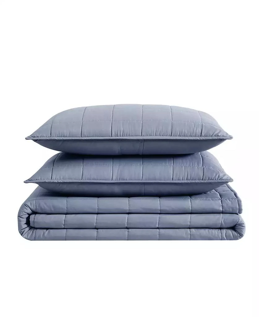 London Fog Solid 3 Piece Quilt Set 3