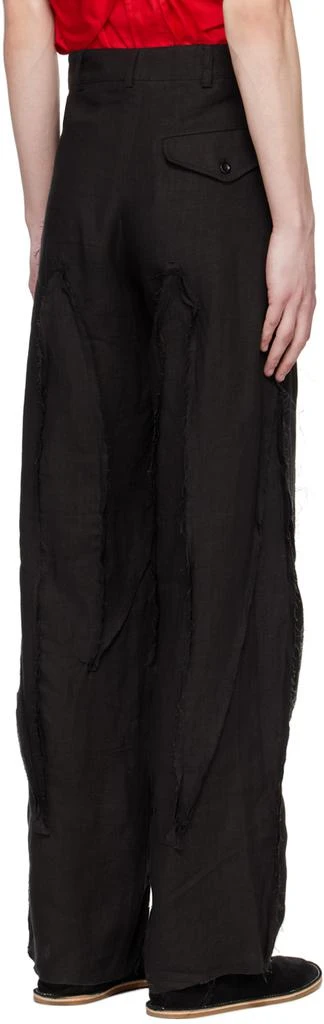 STRONGTHE Black Reversed Spiky Trousers 3