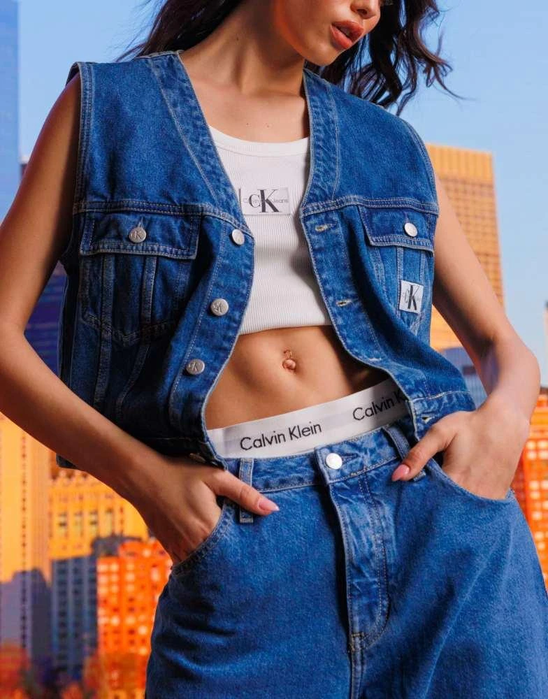 Calvin Klein Calvin Klein Jeans 90's straight jean in mid wash 3