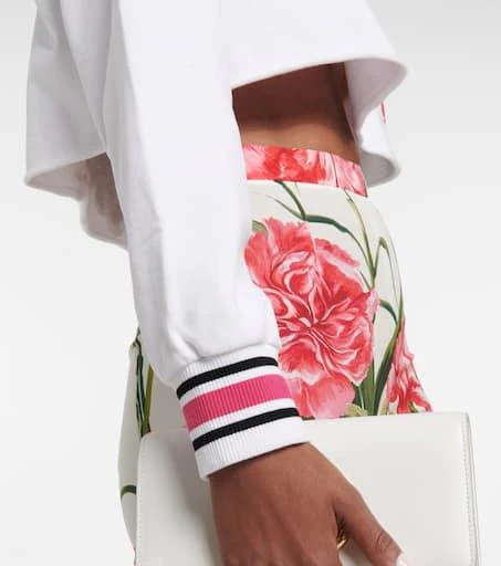 Dolce 
Gabbana Logo cropped cotton sweatshirt 5