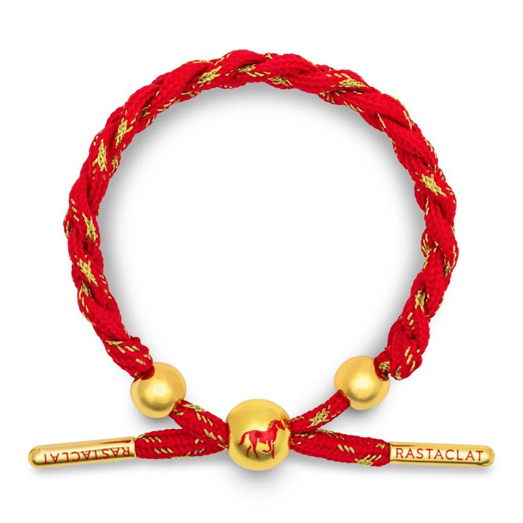 Rastaclat Original Hand Braided Lunar New Year (Horse) Adjustable Bracelet 3