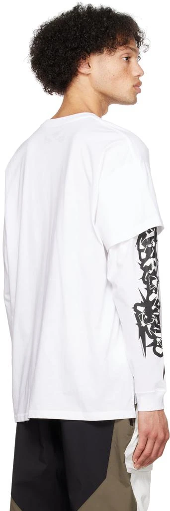 ACRONYM® White Layered Long Sleeve T-Shirt 3