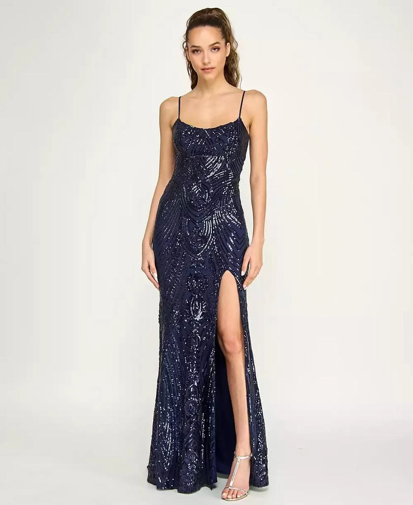 sequin dress silver Orion Dress main image 1