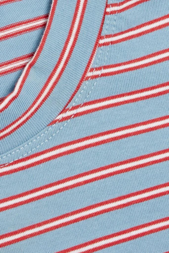 ROSETTA GETTY Striped cotton-jersey T-shirt 4