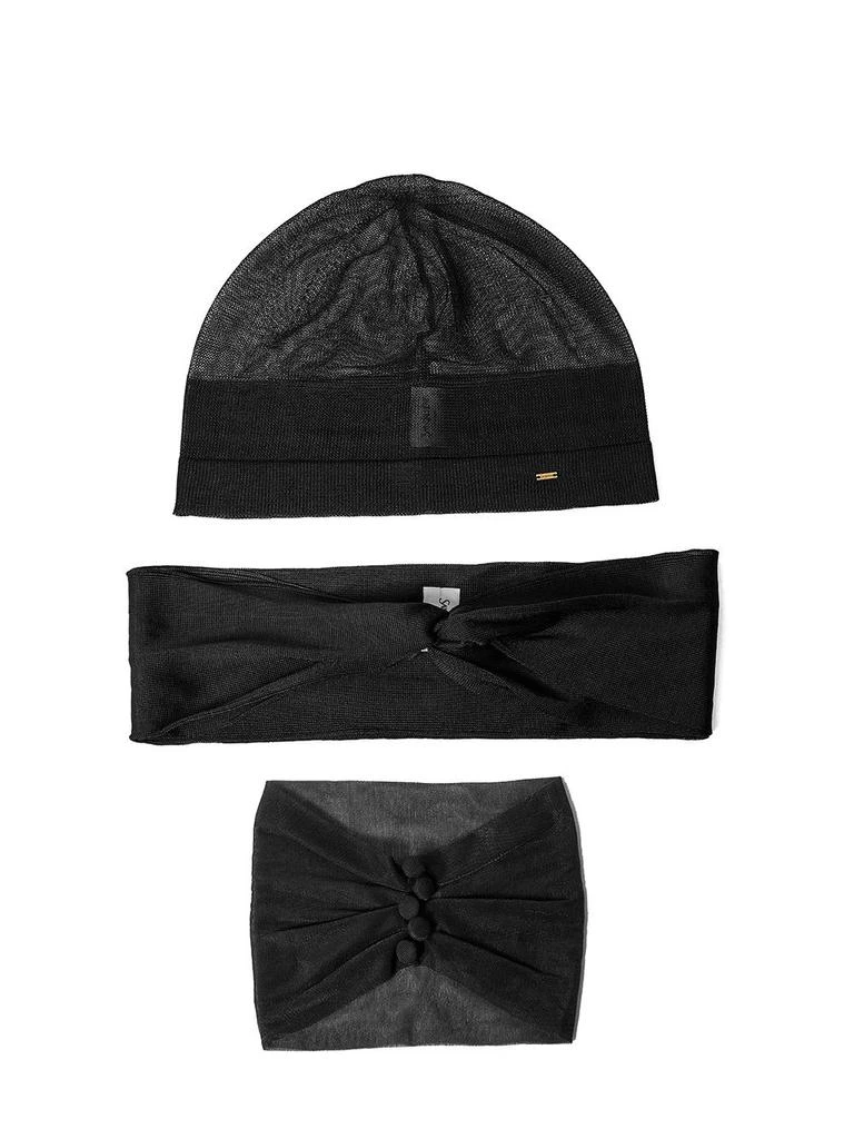 Yves Saint Laurent Saint Laurent Hat, Headband, and Choker Set in Viscrepe 1