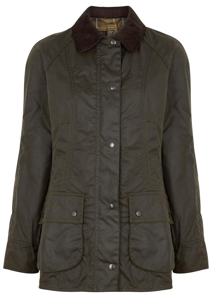 Shop Barbour Hutton Showerproof Brushed Cotton Jacket on