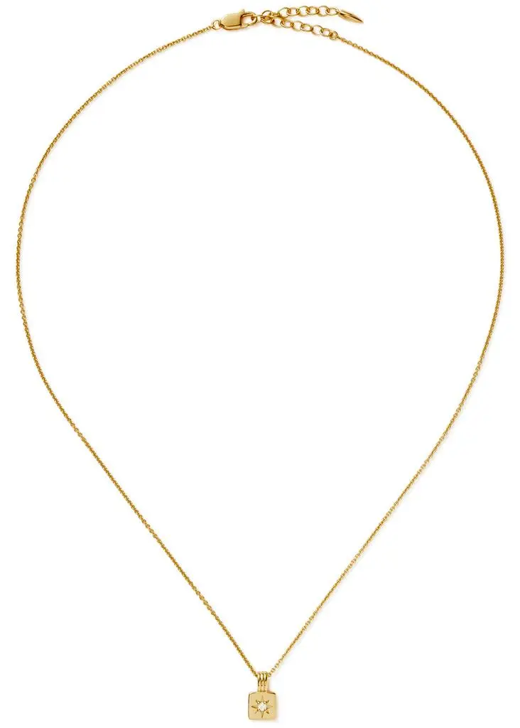 Missoma Star Ridge mini 18kt gold vermeil necklace 3