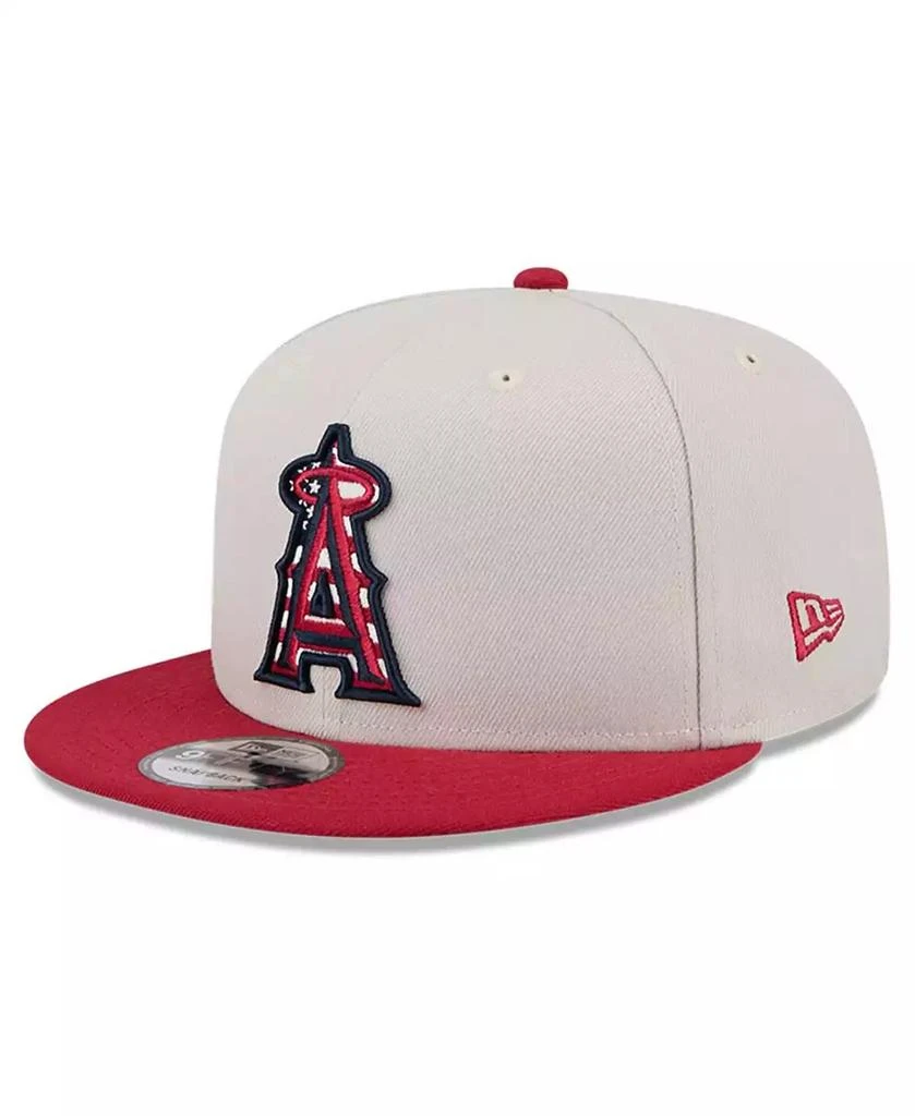 New Era Men's Red Los Angeles Angels 2024 Fourth of July 9FIFTY Snapback Hat 3