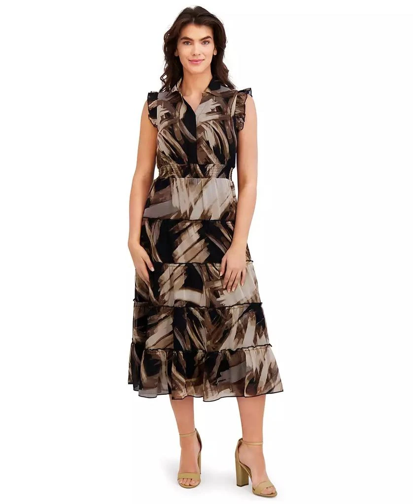 Women's Chiffon Printed Tier Dress  On Sale Now with Up to 61% Off |  Discover Exclusive Deals & Savings at BeyondStyle  Authentic London Times  dress|women's fashion|dresses with Limited-Time Discounts, Free