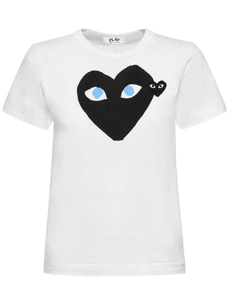Comme des Garcons Printed Heart Cotton T-shirt 1