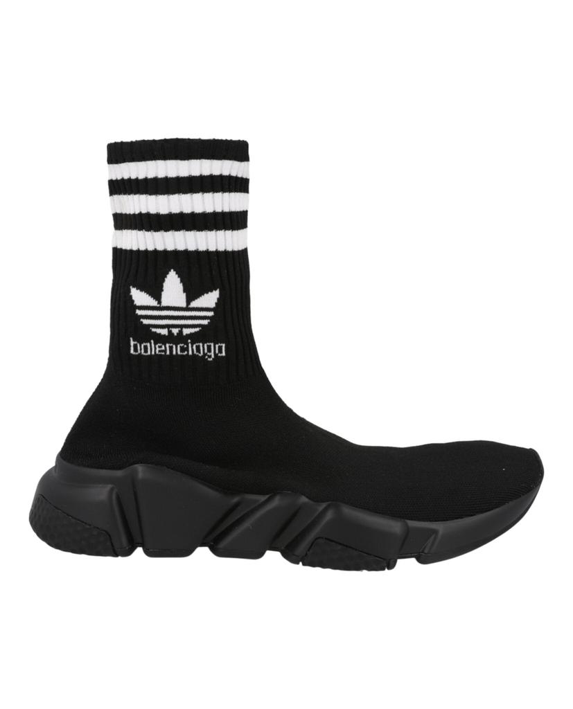 Balenciaga X Adidas Red Logo Stretch-Knit Speed Trainers