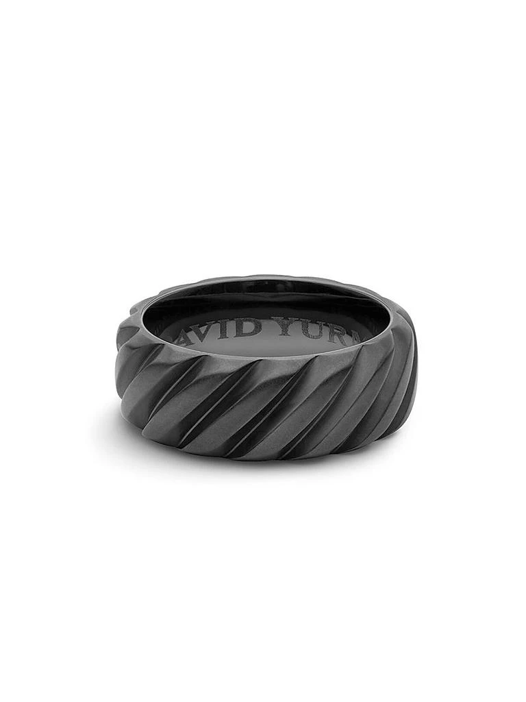 David Yurman Modern Cable Band Ring in Black Titanium 1