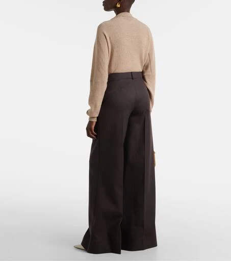Stella McCartney High-rise wool wide-leg pants 3