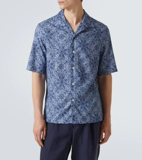 Brunello Cucinelli Printed cotton shirt 3