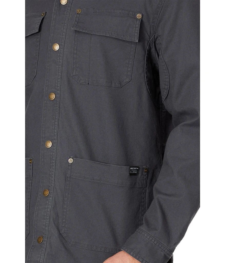 L.L.BEAN Signature Lined Canvas Shirt Jacket 3