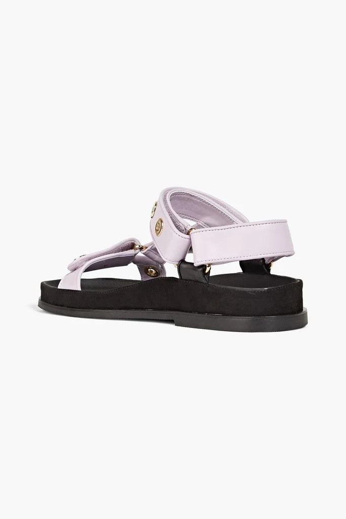 Sandro Eyelet-embellished leather sandals 3