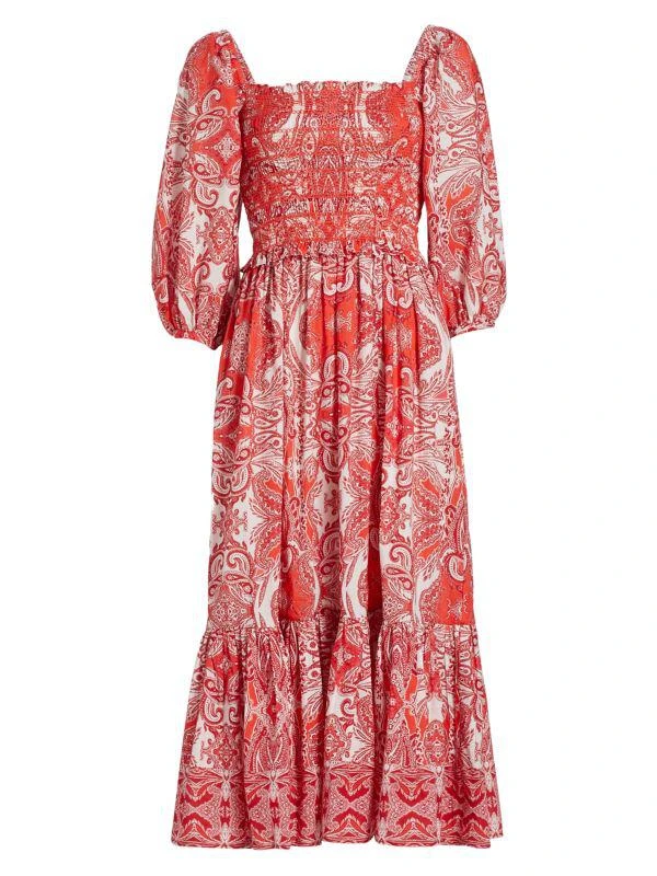 Cara Cara Jazzy Paisley Print Dress 6