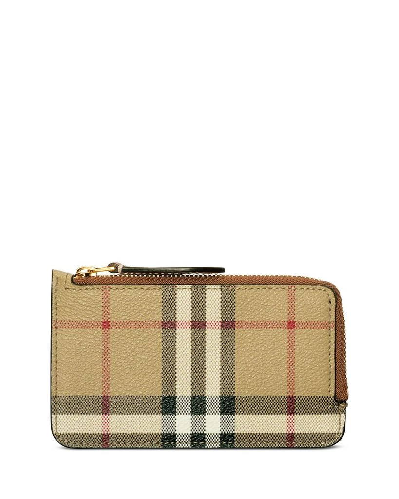 Burberry Check Zip Card Case 1