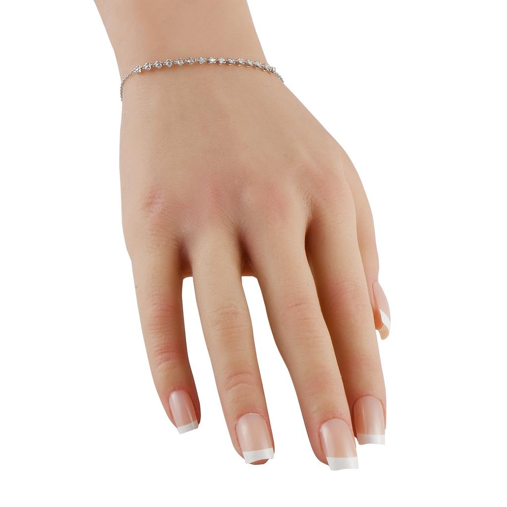 LB Exclusive 14K White Gold 0.25ct Diamond Bracelet  BR10344