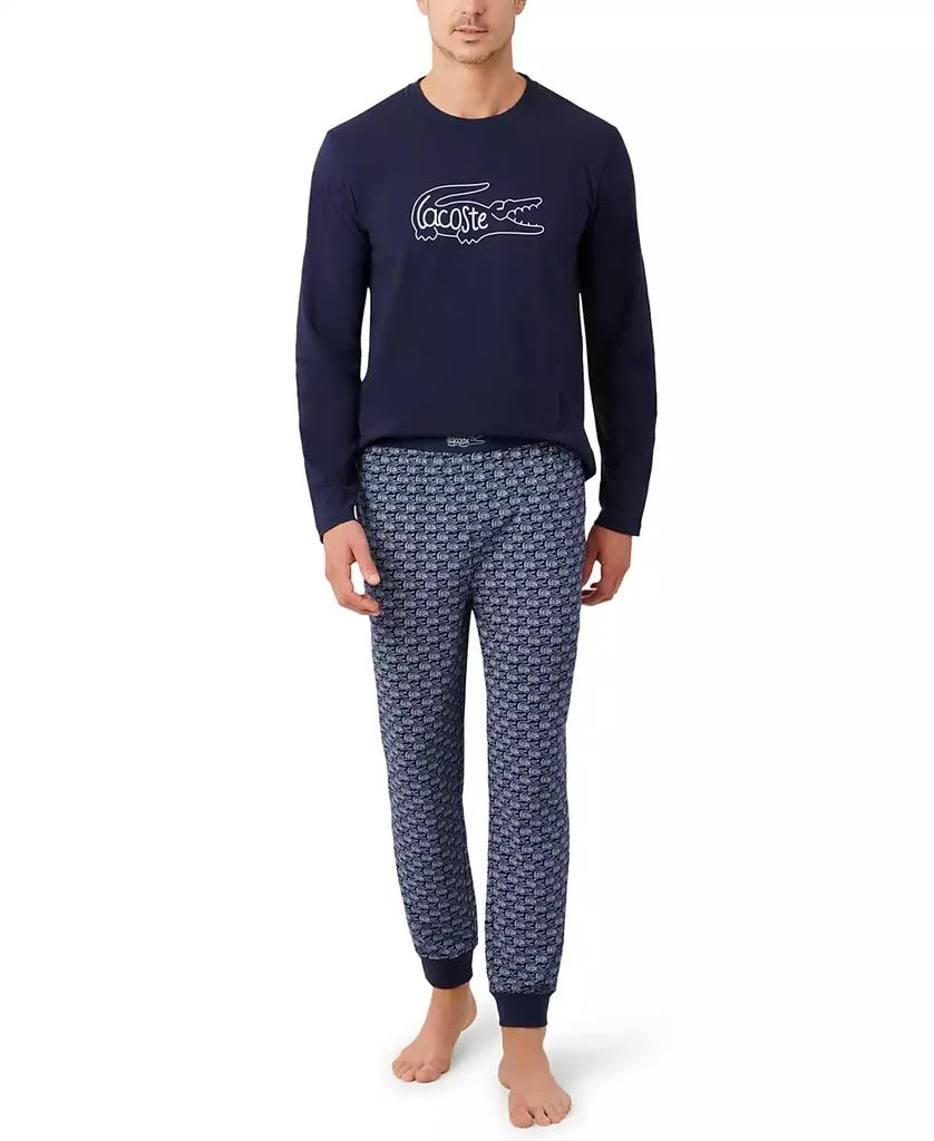Lacoste Men's Jersey Pajama Set