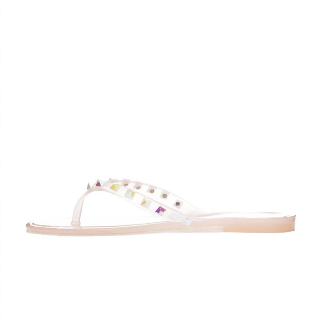 Chinese Laundry Suntan Rhinestone Jelly Sandals In Blush 3