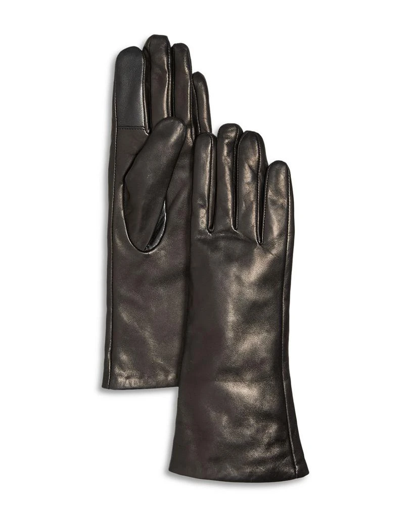 Bloomingdale
s Mid-Length Cashmere Lined Leather Tech Gloves - Exclusive from Bloomingdale
s