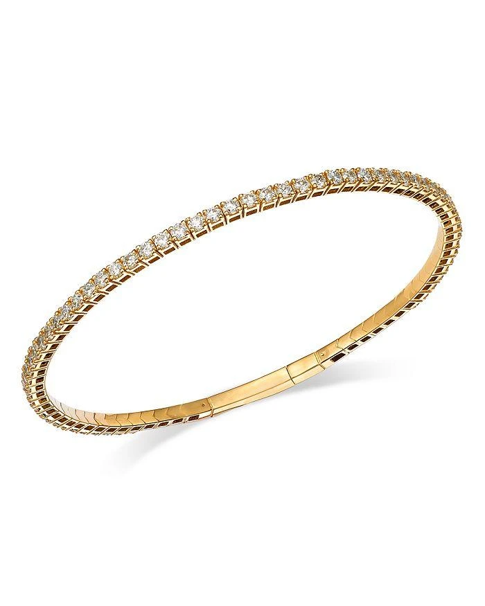 Moon 
Meadow Lumeniri 14K Yellow Gold Lab Grown Diamond Flexible Bangle Bracelet