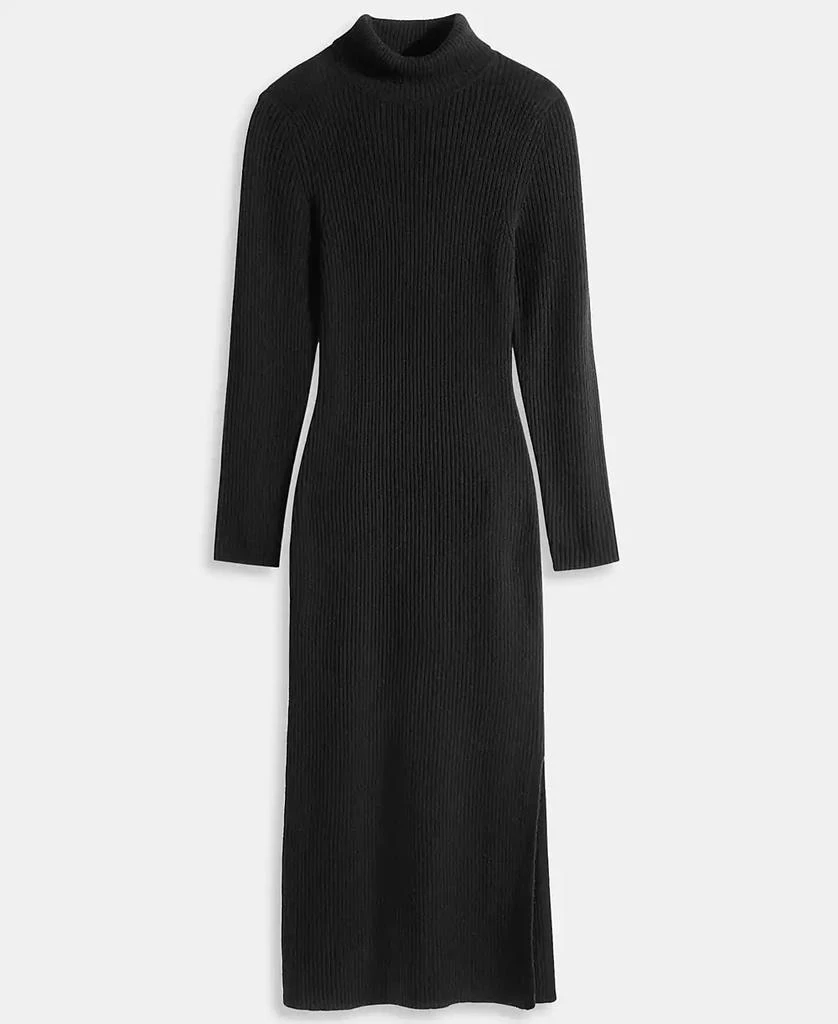 Women's 100% Cashmere Turtleneck Midi Sweater Dress, Macy's