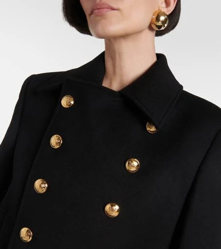 Nili Lotan Ornella cropped wool peacoat 4