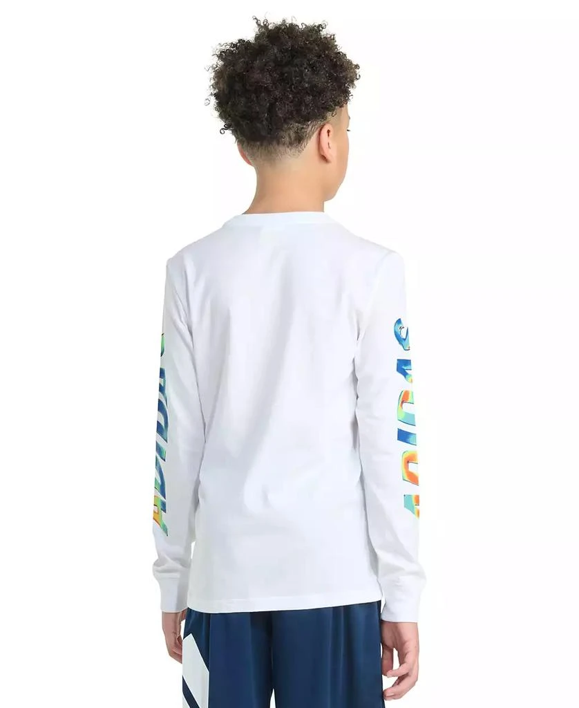 Adidas Big Boys Long-Sleeve Spectrum of Light Logo Graphic Cotton T-Shirt