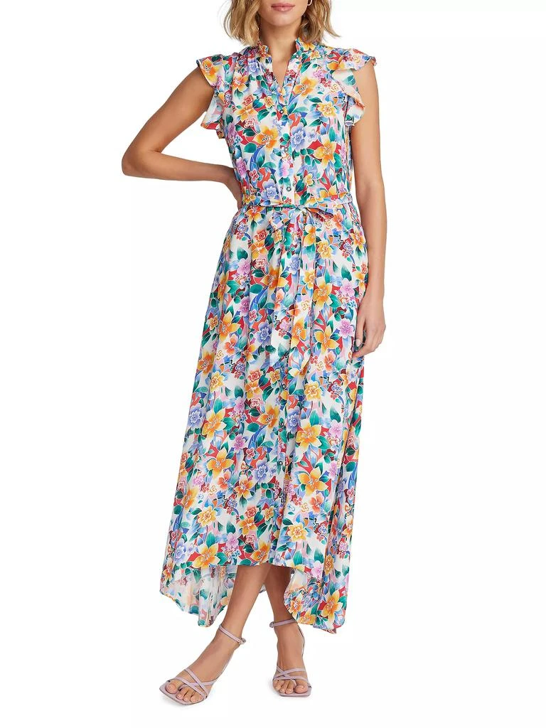 Robert Graham Sadie Silk-Blend Floral Maxi Dress 3