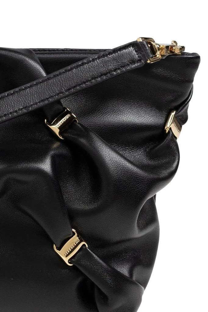 Salvatore Ferragamo Ferragamo Gancini Detailed Gathered Shoulder Bag 5