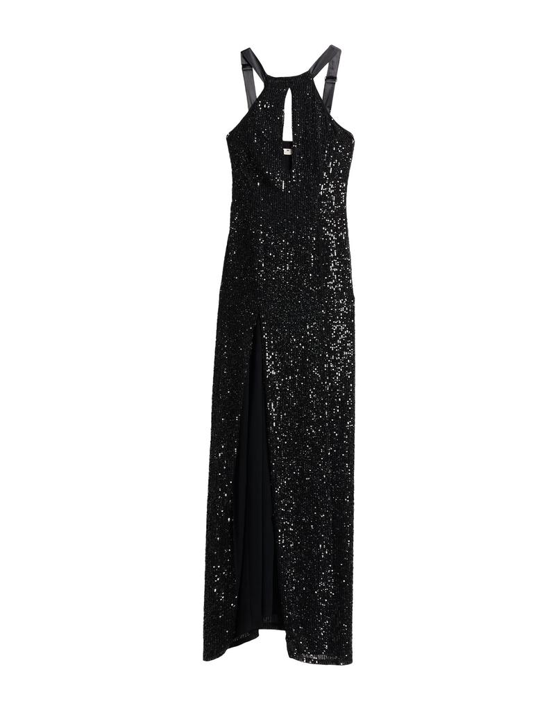 オールインワン・サロペット Elisabetta Franchi Black Mini Dress With Rhinestones ELISABETTA FRANCHI Elisabetta Franchi Black Mini Dress With