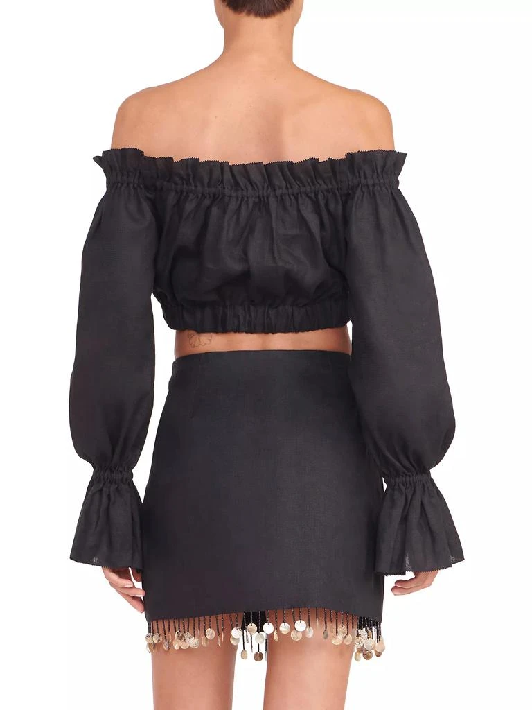 Staud Tristan Off-the-Shoulder Crop Top 5