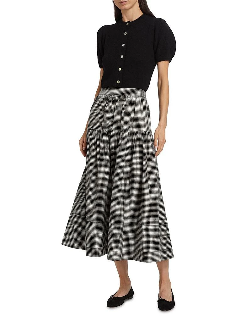 DÔEN Sebastiane Gingham Maxi Skirt 2
