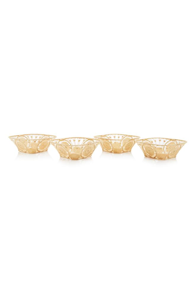 MoDA Moda Domus - Set-of-4 Wicker Bowls - Neutral - Moda Operandi